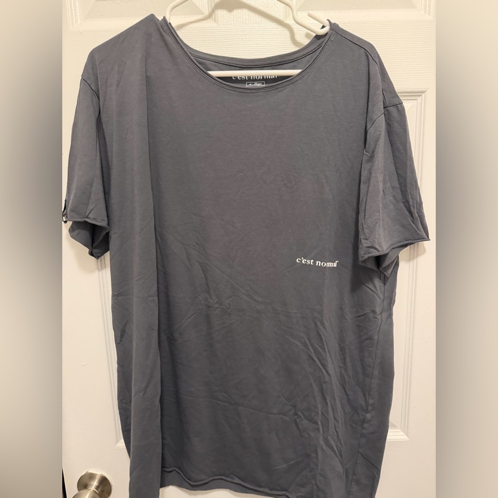 Gray Short Sleeve Men's Tee